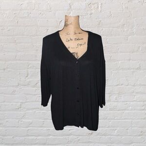 J. Jill Wearever Black Cardigan